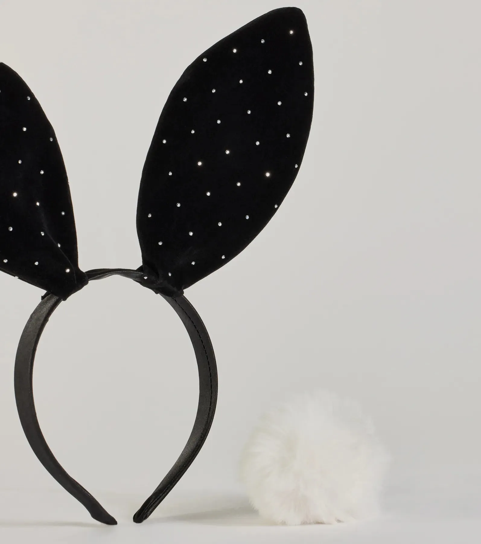 Vixen Bunny Velvet Rhinestone Ears And Tail Set sold by Windsor product image thumbnail 3