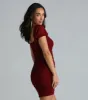 Fliratious Mood Ruched Bodycon Mini Dress sold by Windsor