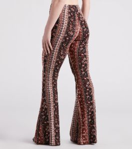 Trendy Gal Floral Boho Flare Pants sold by Windsor