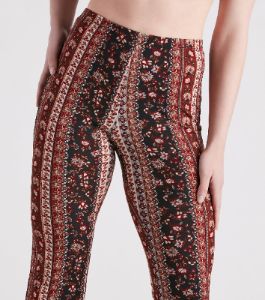 Trendy Gal Floral Boho Flare Pants sold by Windsor