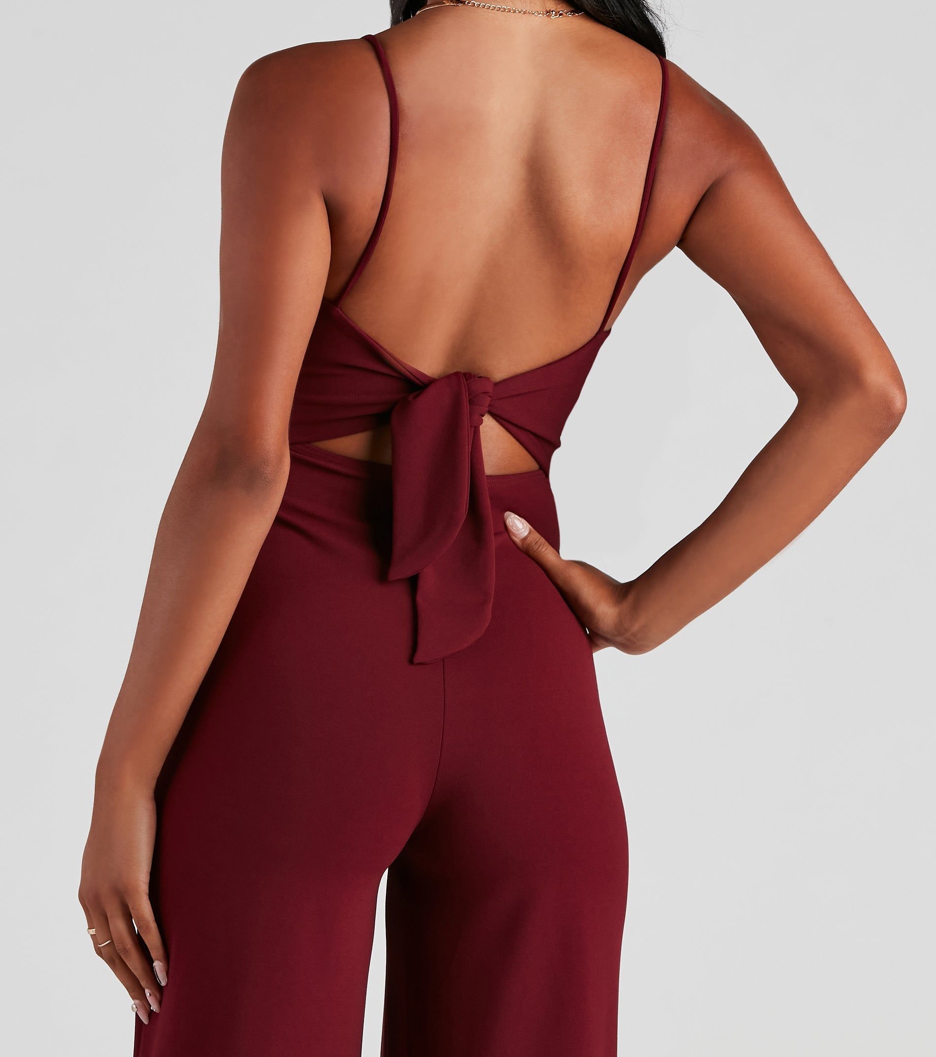 CLEARANCE - Sleek And Stylish Crepe Jumpsuit sold by Windsor product image thumbnail 4