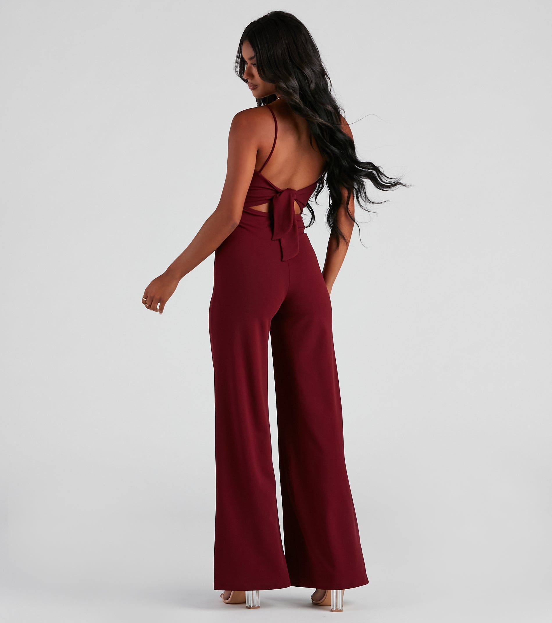 CLEARANCE - Sleek And Stylish Crepe Jumpsuit sold by Windsor product image thumbnail 2