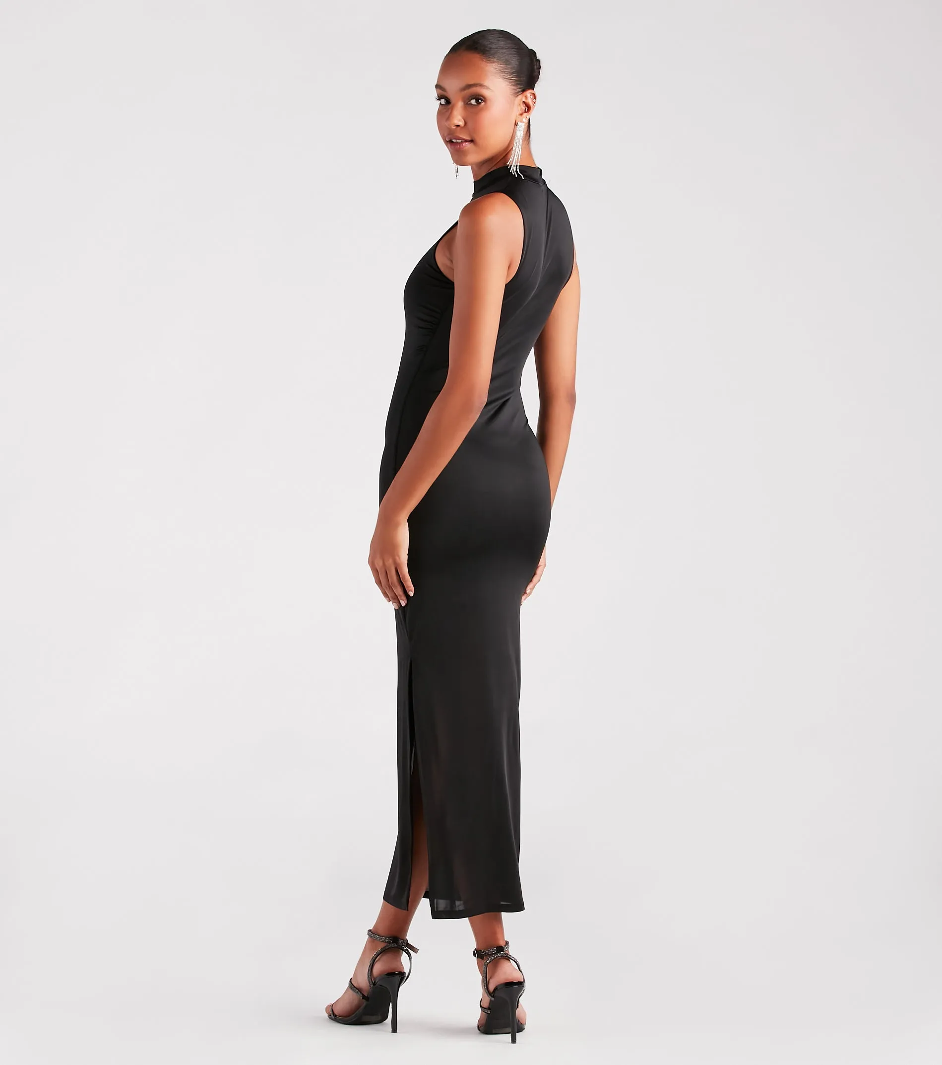 Curve Allure Mock Neck Maxi Dress sold by Windsor product image thumbnail 2