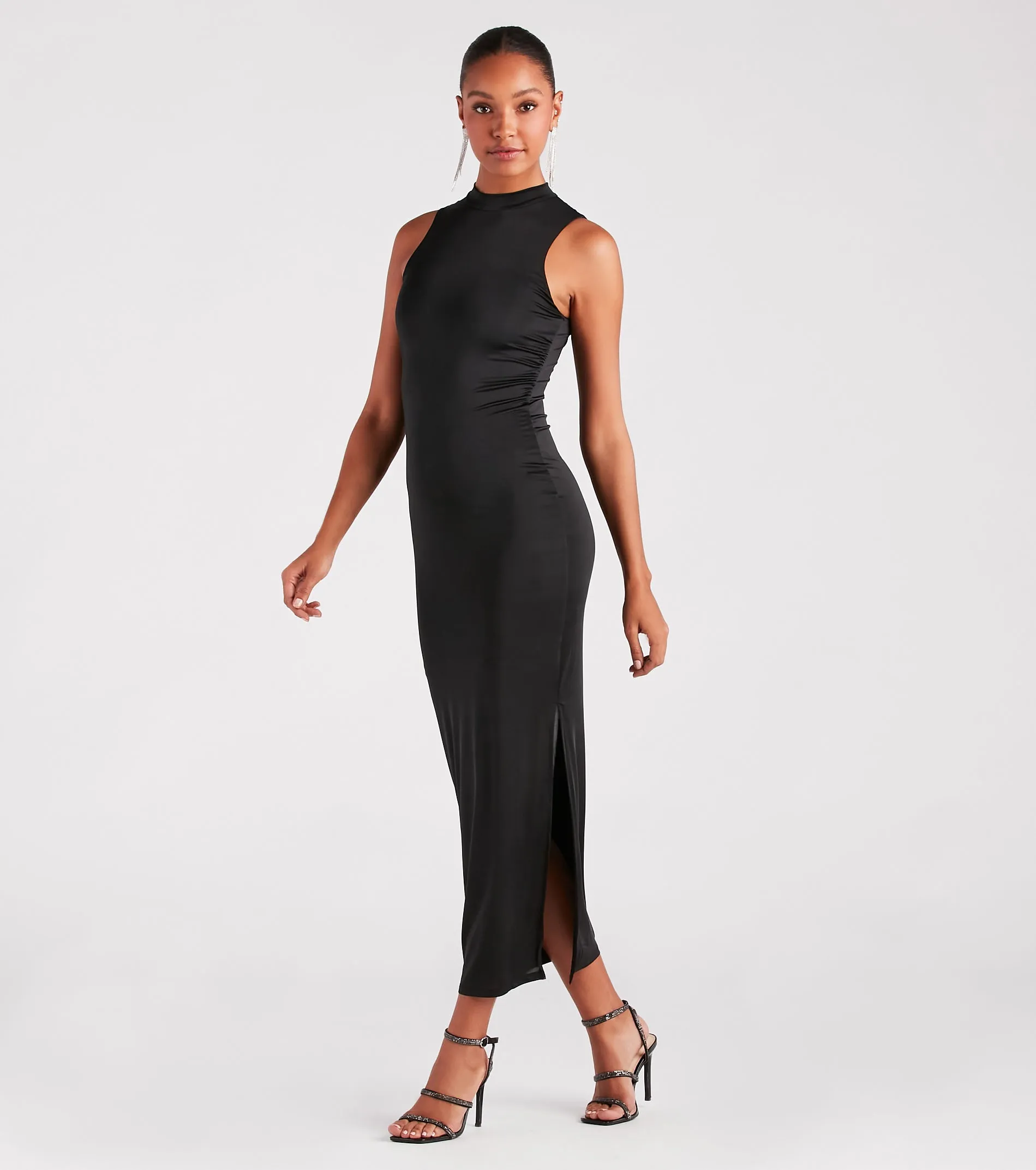 Curve Allure Mock Neck Maxi Dress sold by Windsor product image thumbnail 3