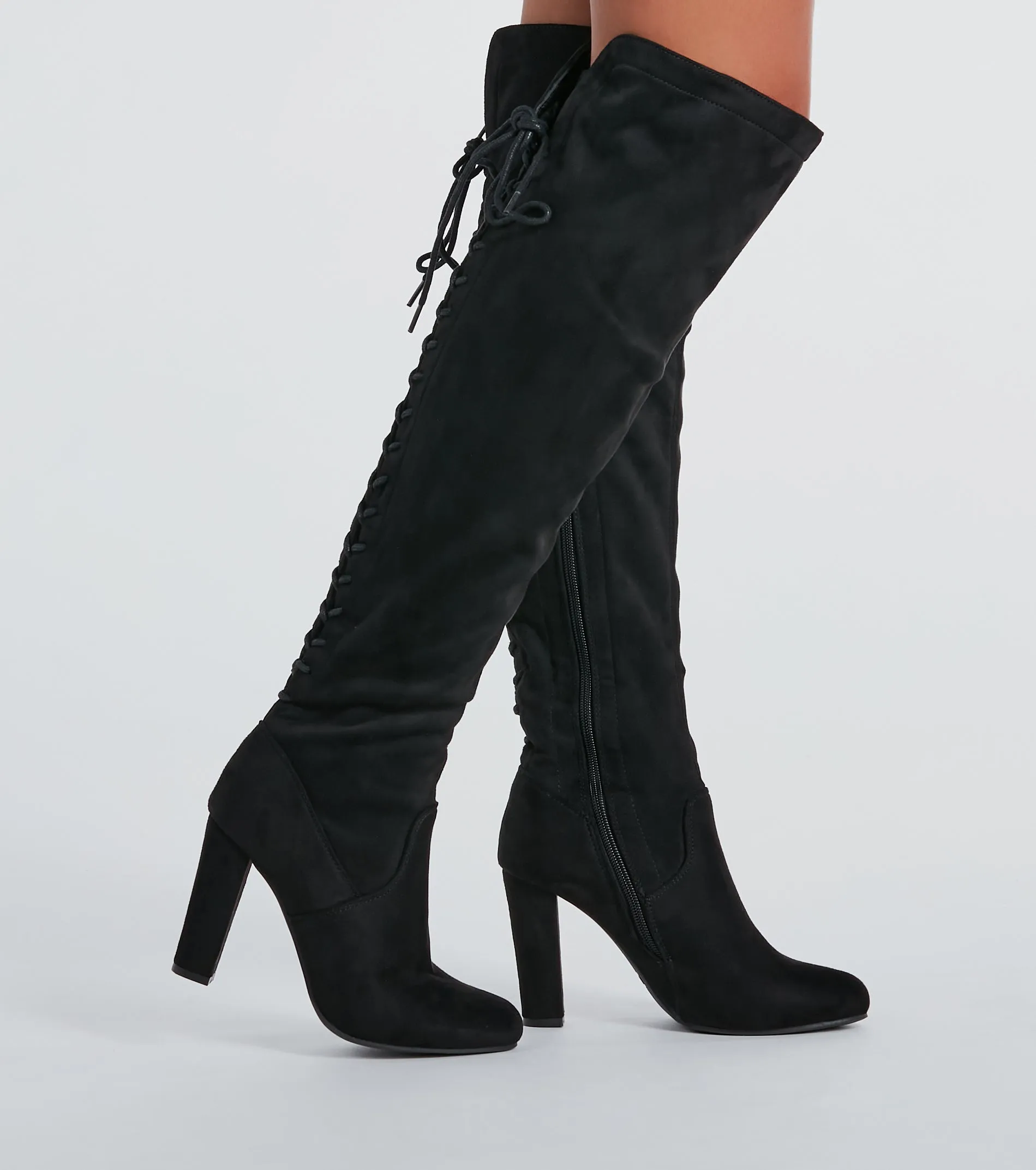 Strut Your Stuff Lace-Up Over-The-Knee Boots sold by Windsor product image thumbnail 5