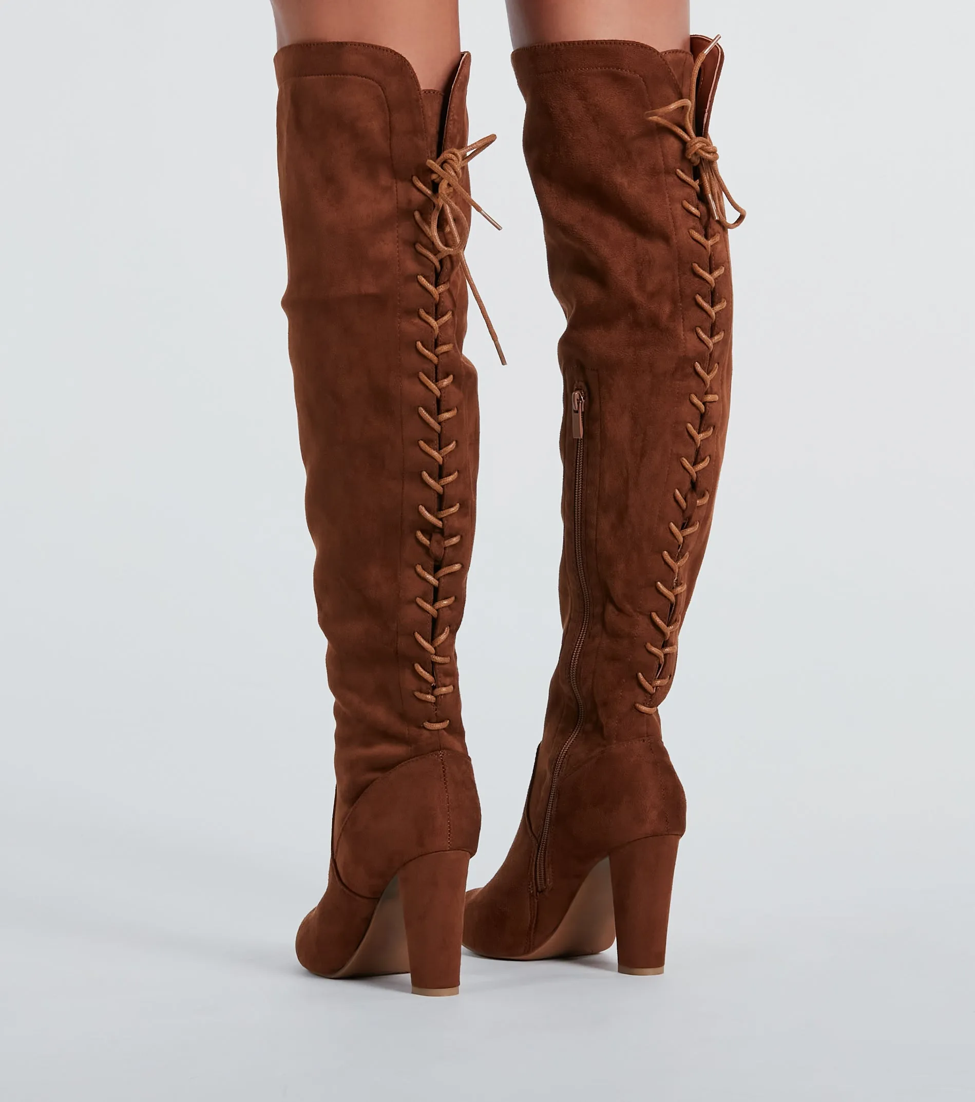 Strut Your Stuff Lace-Up Over-The-Knee Boots sold by Windsor product image thumbnail 4