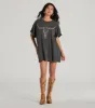 Giddy Up Cowgirl Longhorn Oversized Graphic Tee sold by Windsor