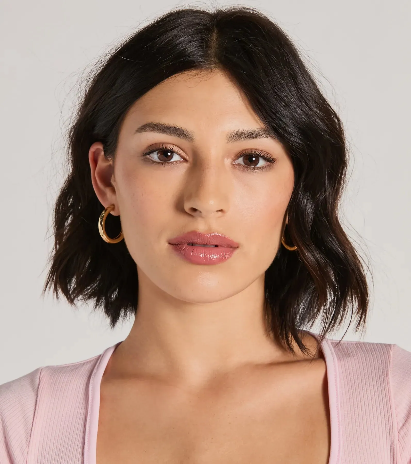 Trendy Chic Tube Hoop Earrings sold by Windsor
