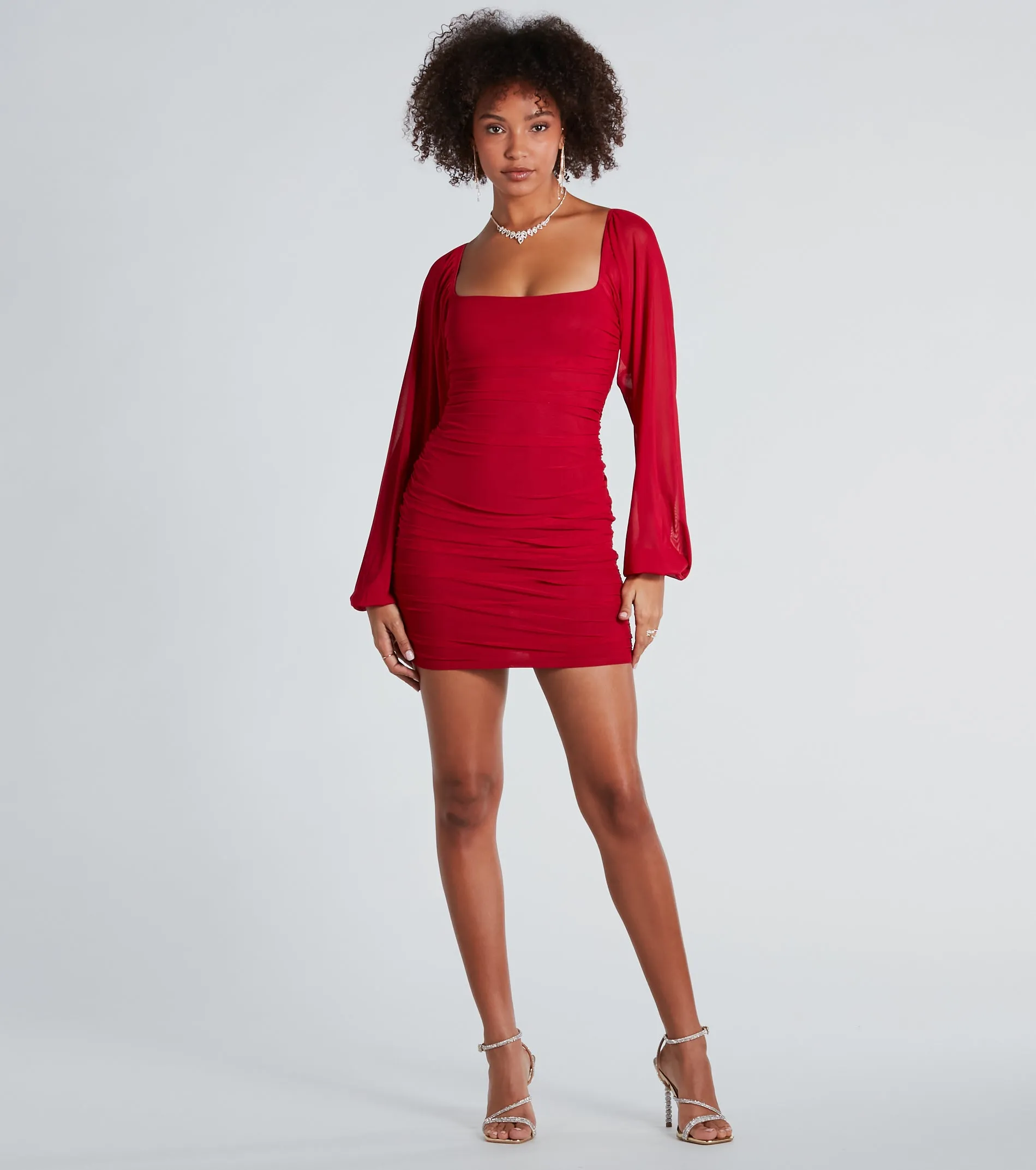 Casual Hottie Mesh Bodycon Mini Dress sold by Windsor