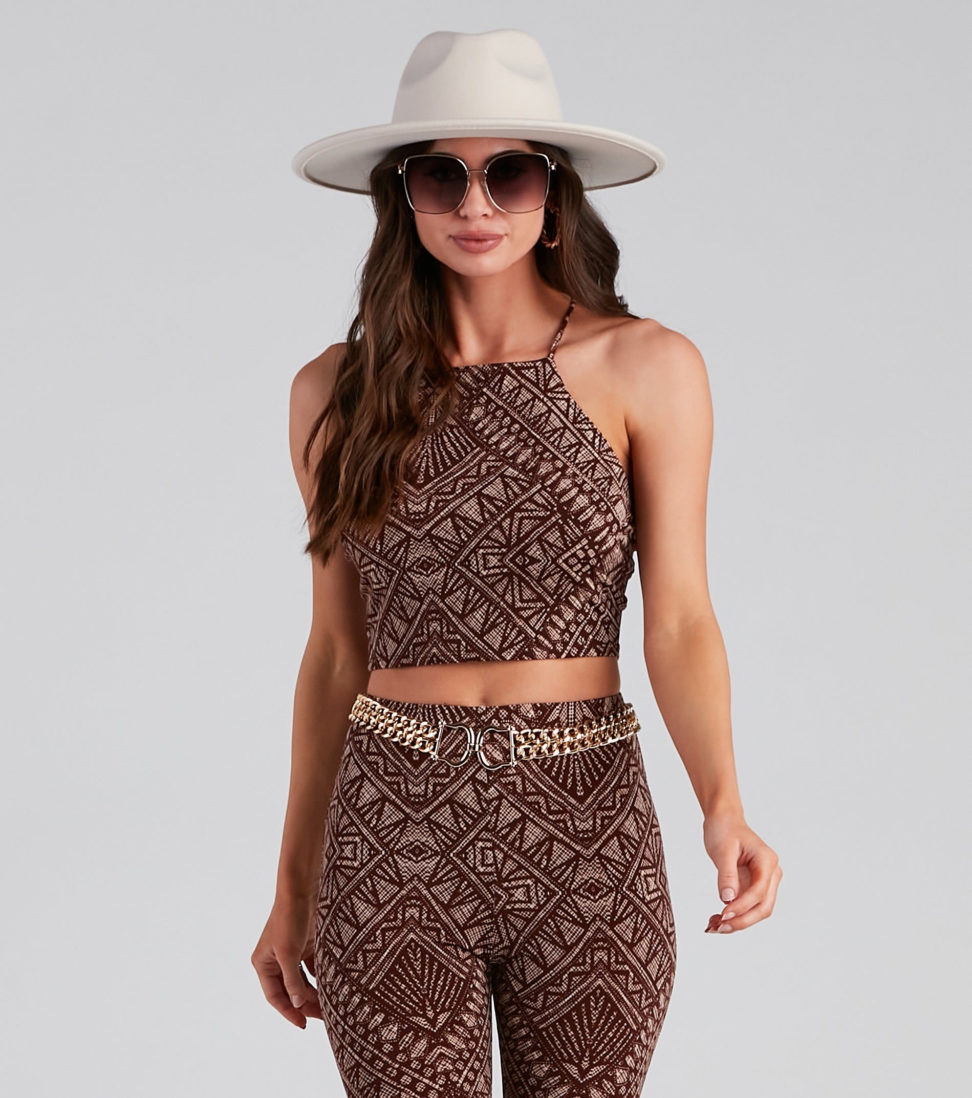 Desert Queen Boho Halter Top sold by Windsor