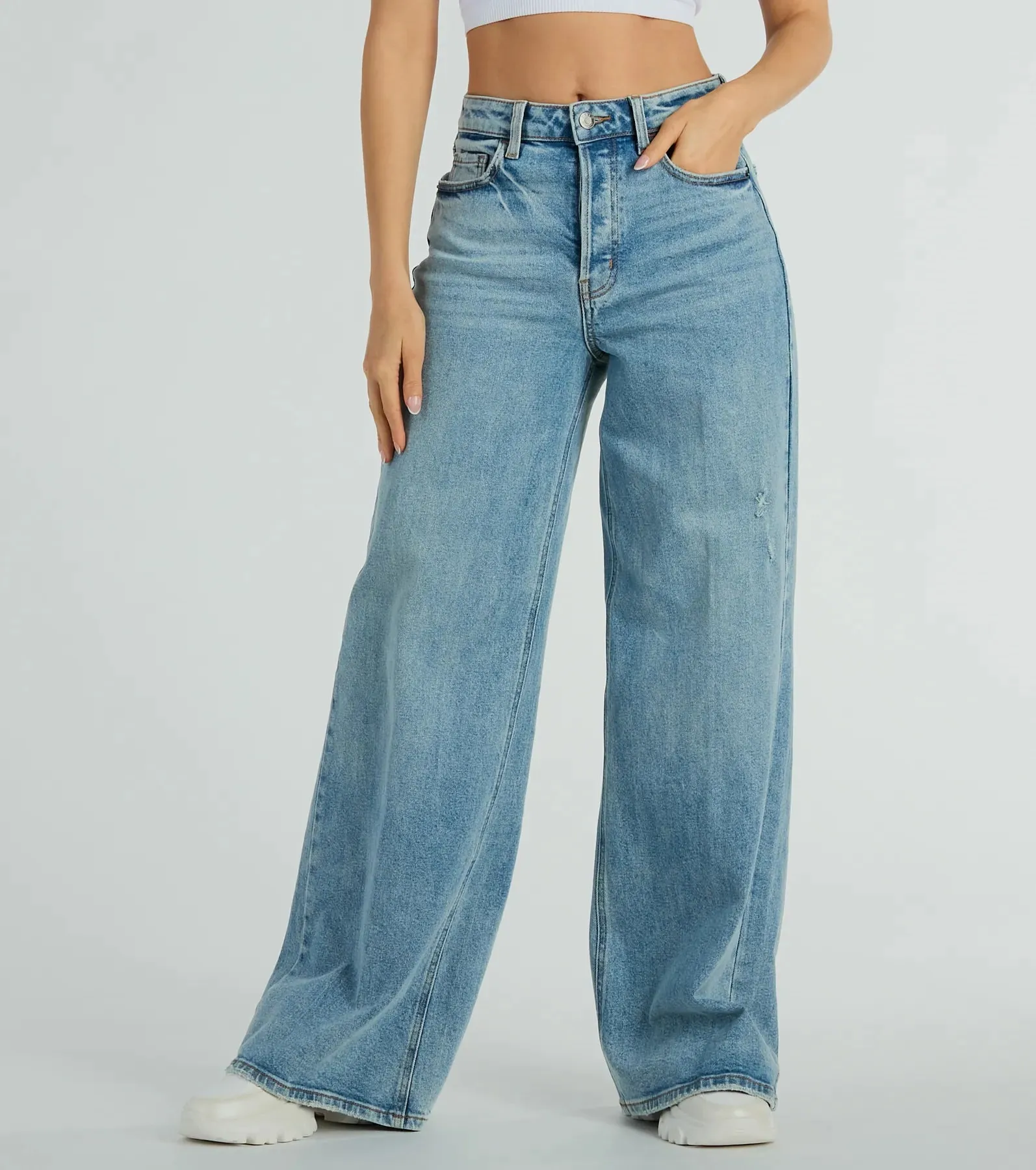 Iconic Staple High-Rise Wide-Leg Jeans sold by Windsor product image thumbnail 2