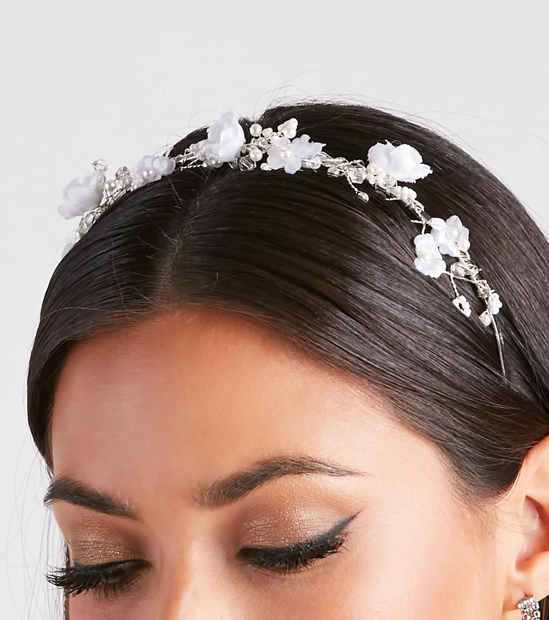Whimiscal Chic Pearl Floral Headband sold by Windsor product image thumbnail 2