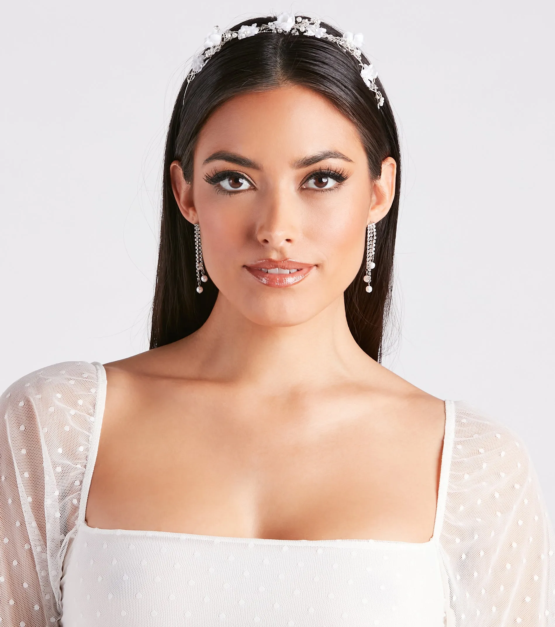 Whimiscal Chic Pearl Floral Headband sold by Windsor