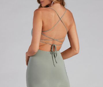 CLEARANCE - Stylish Strappy Moment Midi Dress sold by Windsor