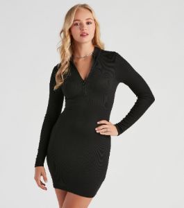 Cool Girl Casual Knit Mini Dress sold by Windsor