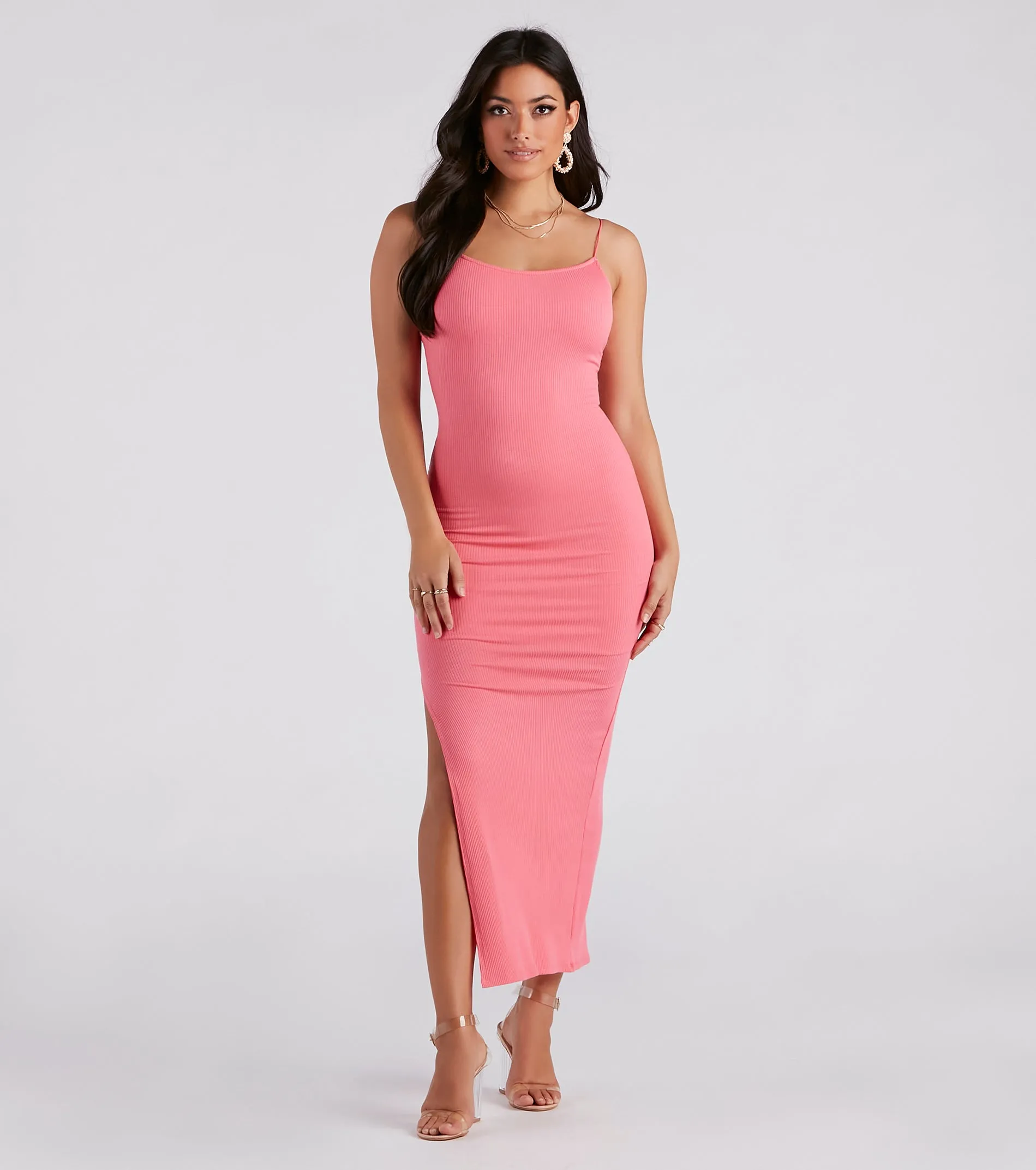 CLEARANCE - Casually Cool Slit Maxi Dress sold by Windsor