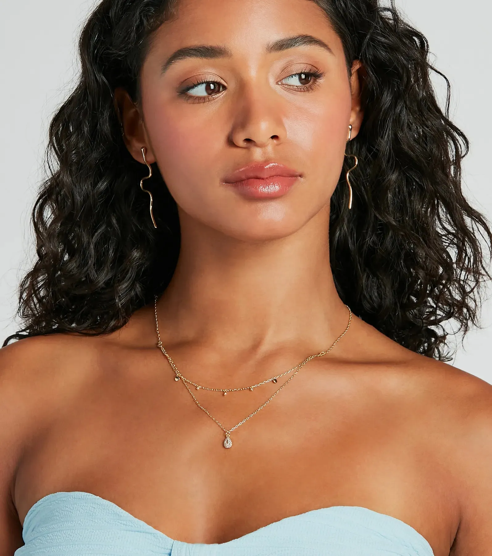 Edgy Charm Twisted Snake Statement Earrings sold by Windsor product image thumbnail 2