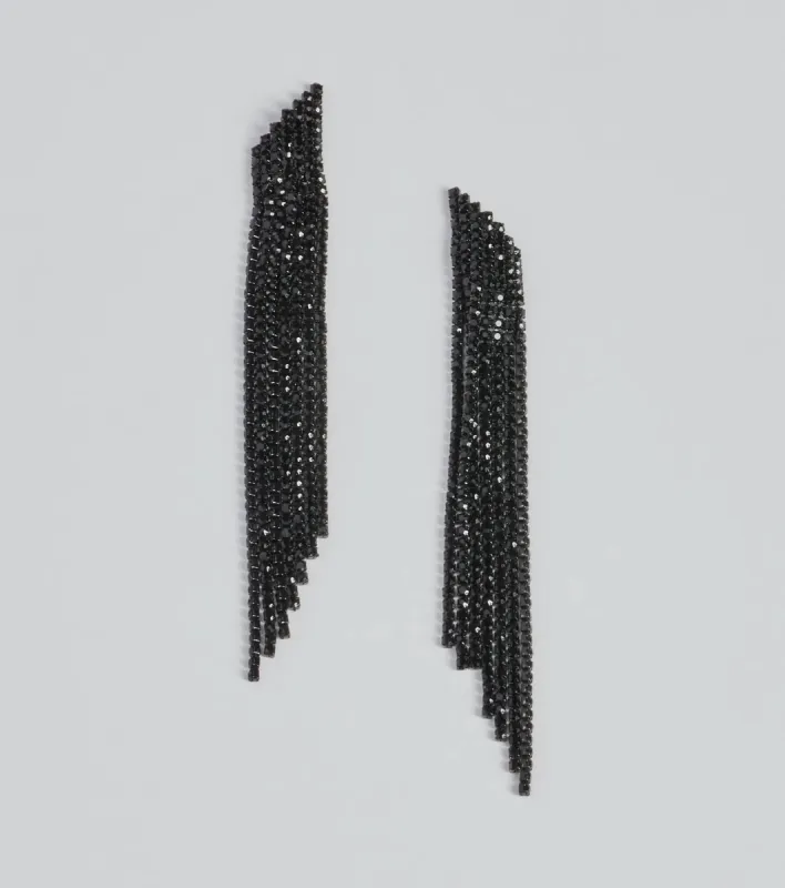 Bold Beaded Fringe Earrings sold by Windsor