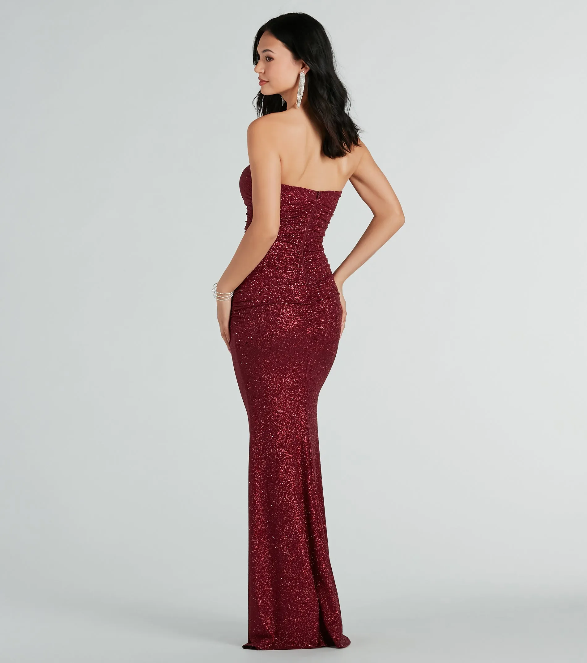 Elaine Formal Glitter Strapless Mermaid Dress sold by Windsor product image thumbnail 2