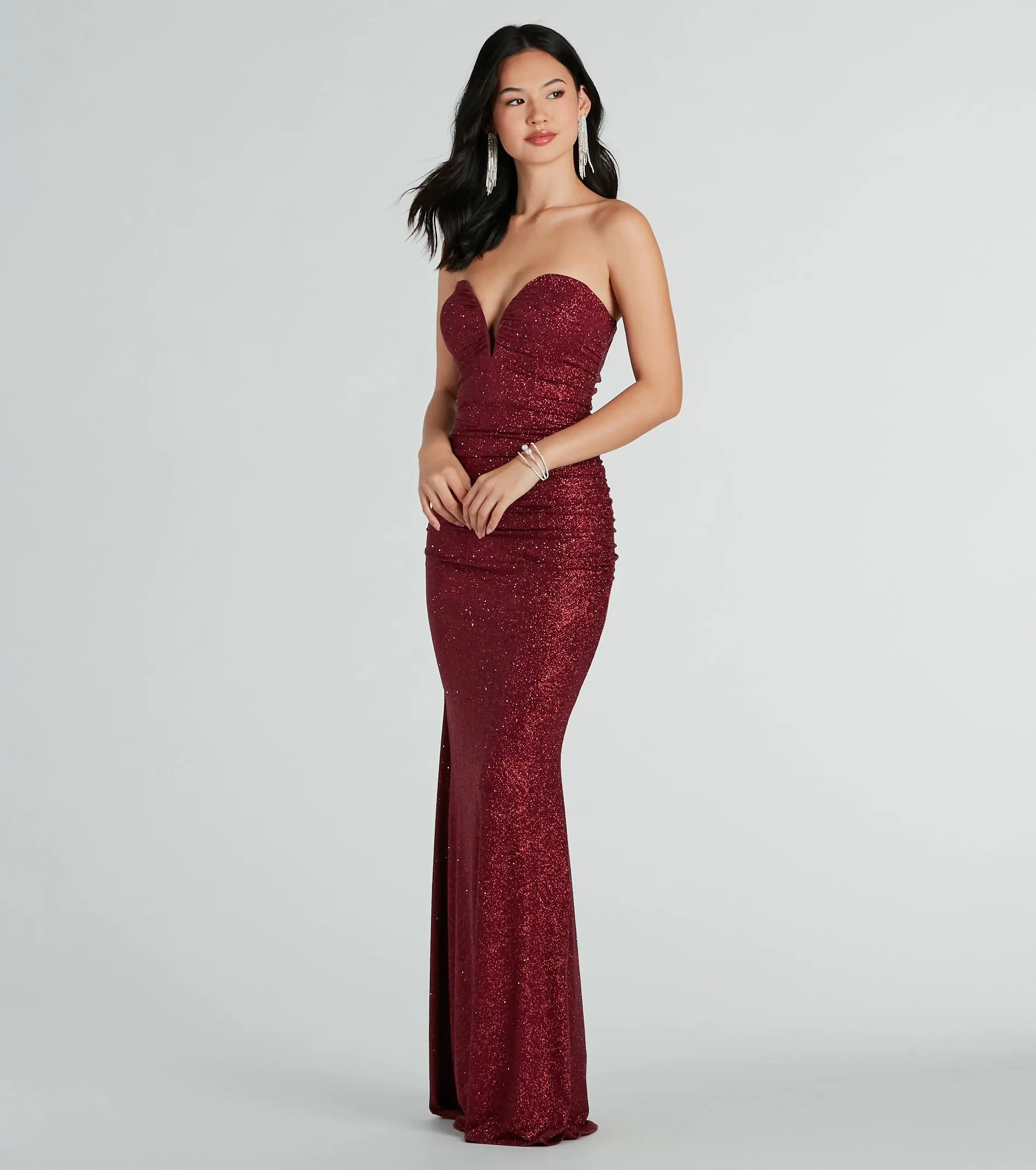 Elaine Formal Glitter Strapless Mermaid Dress sold by Windsor product image thumbnail 3