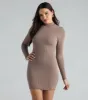CLEARANCE - So Adorable Mock Neck Mini Dress sold by Windsor