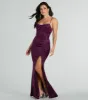 Vivian Cowl Neck Mermaid Mesh Formal Dress sold by Windsor