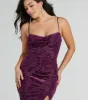 Vivian Cowl Neck Mermaid Mesh Formal Dress sold by Windsor