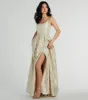 Hailee Corset Floral Jacquard A-Line Formal Dress sold by Windsor