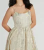 Hailee Corset Floral Jacquard A-Line Formal Dress sold by Windsor