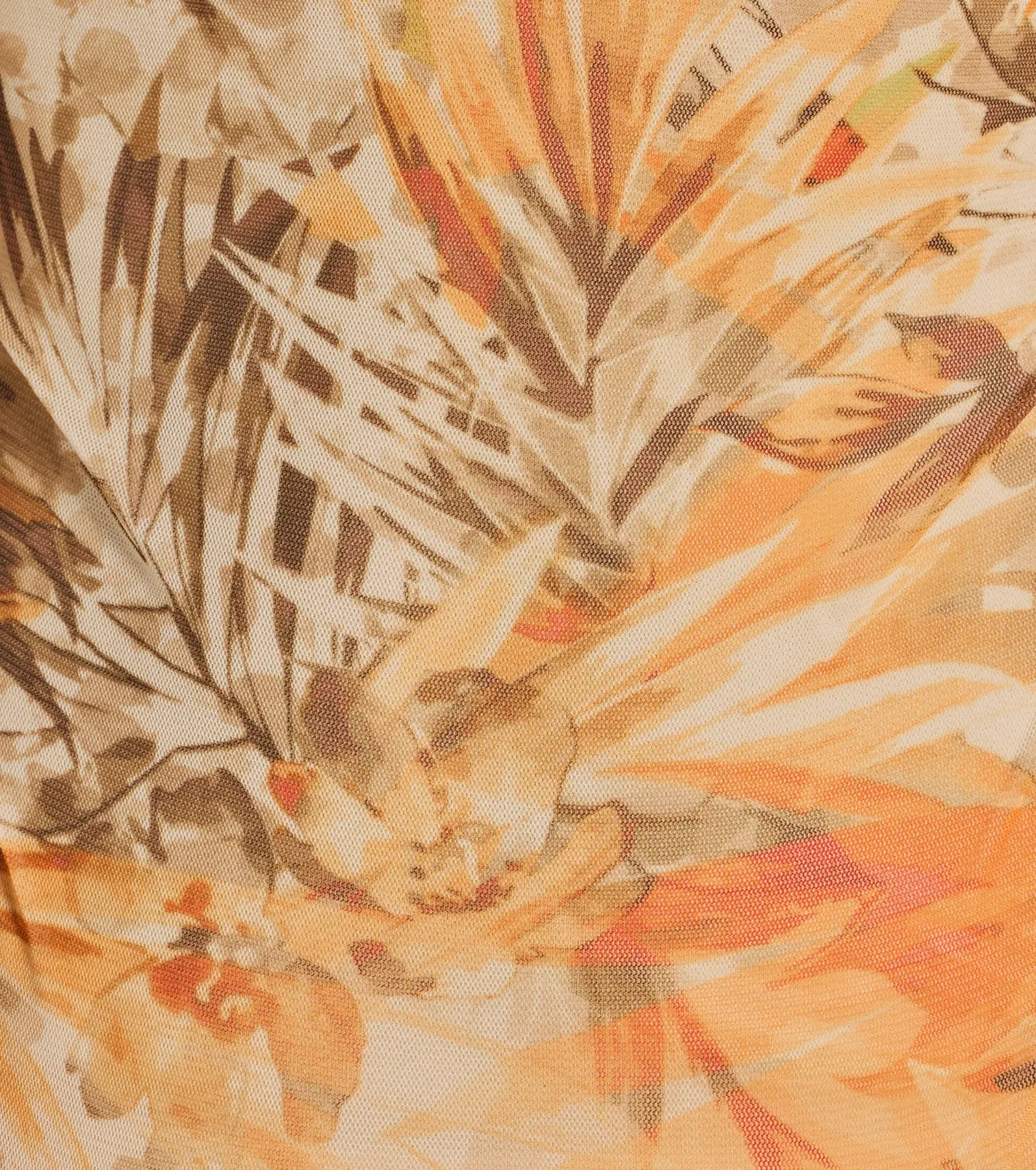 Show Off Your Glow Tropical Lace-Up Midi Dress sold by Windsor product image thumbnail 3