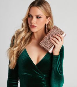 Rise To Elegance Beaded Clutch sold by Windsor