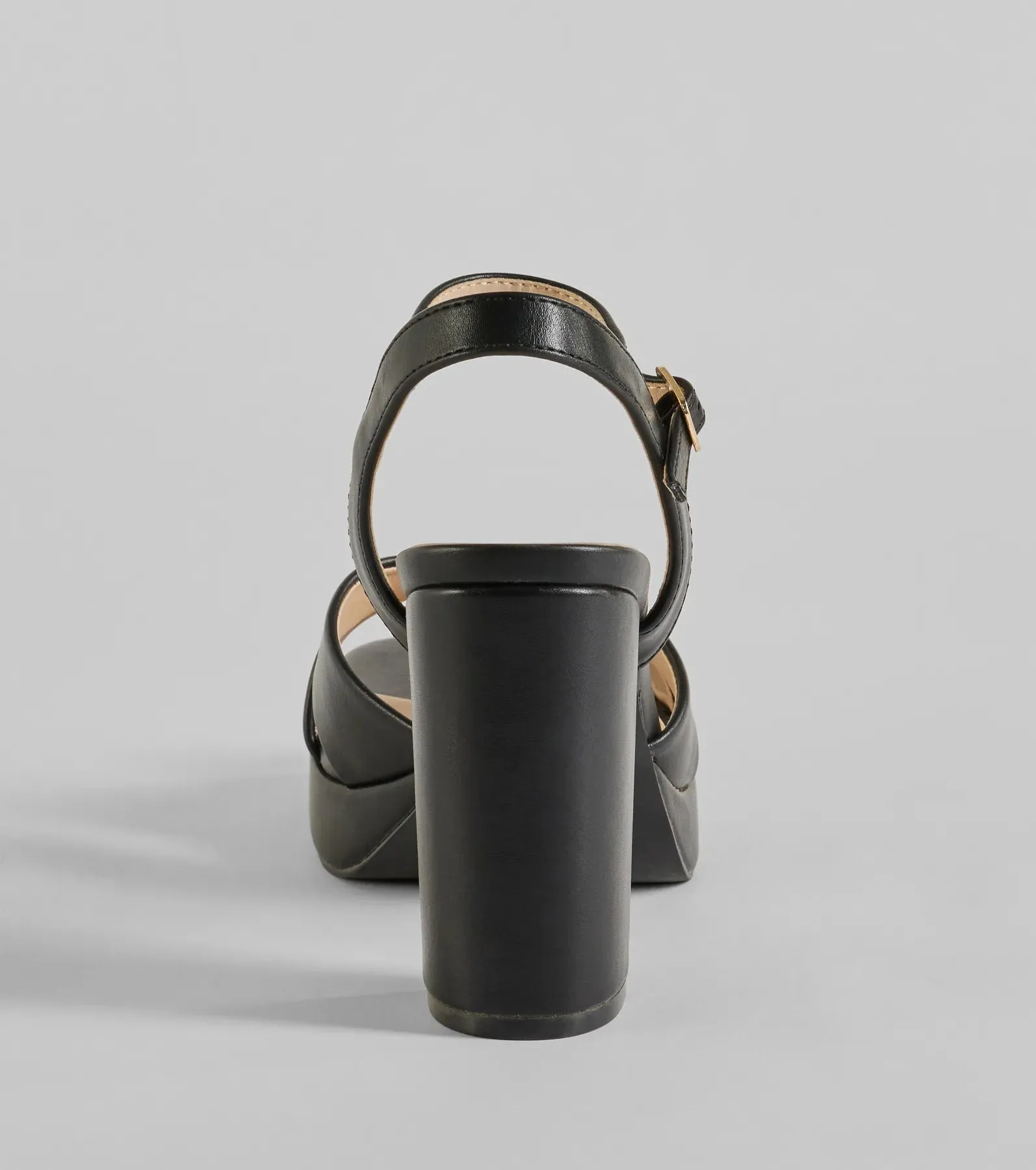 Timeless Treasure Criss-Cross Platform Block Heels sold by Windsor product image thumbnail 4