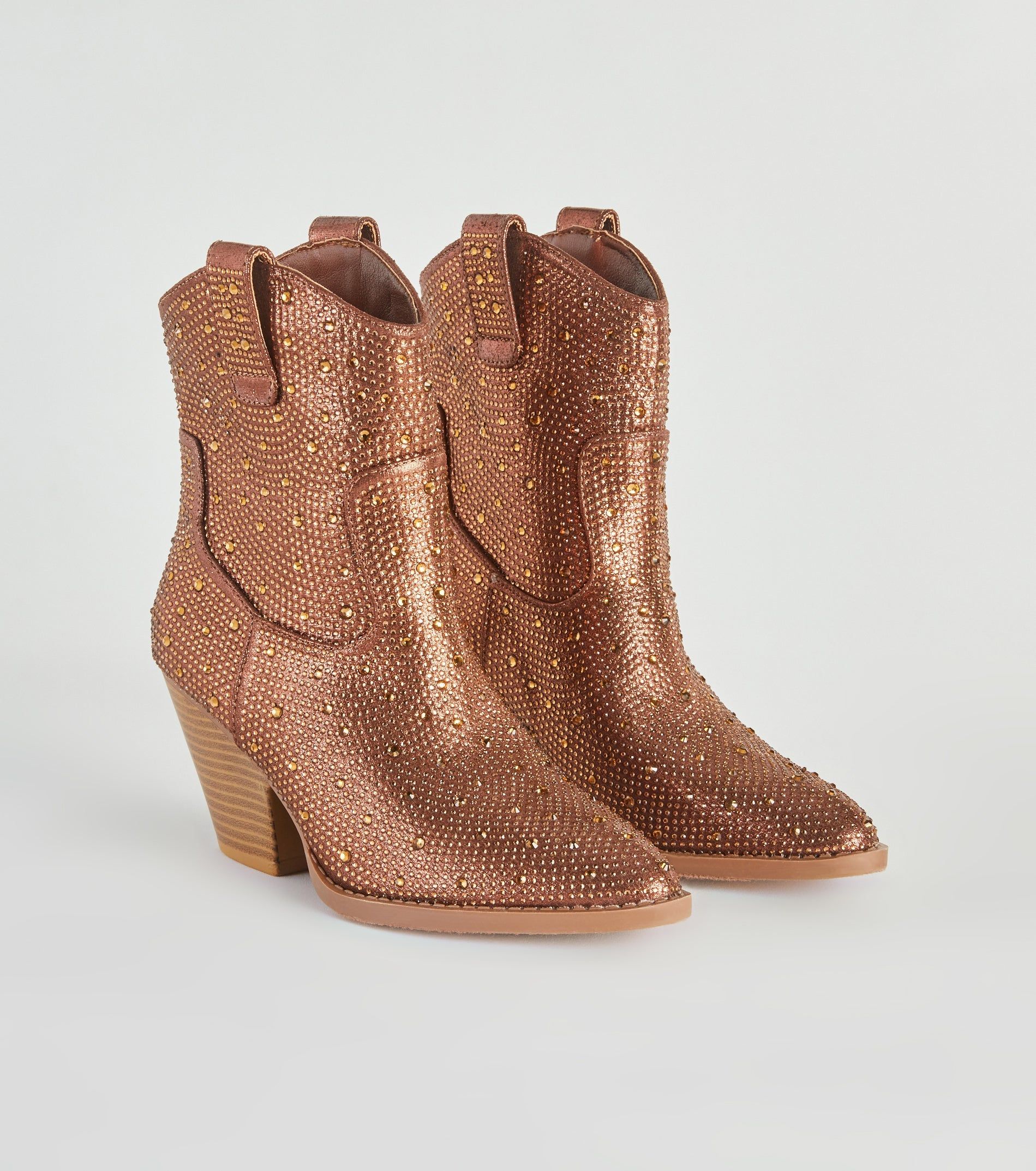 PLACEHOLDER - Glitzy Rhinestone Western Booties sold by Windsor product image thumbnail 4