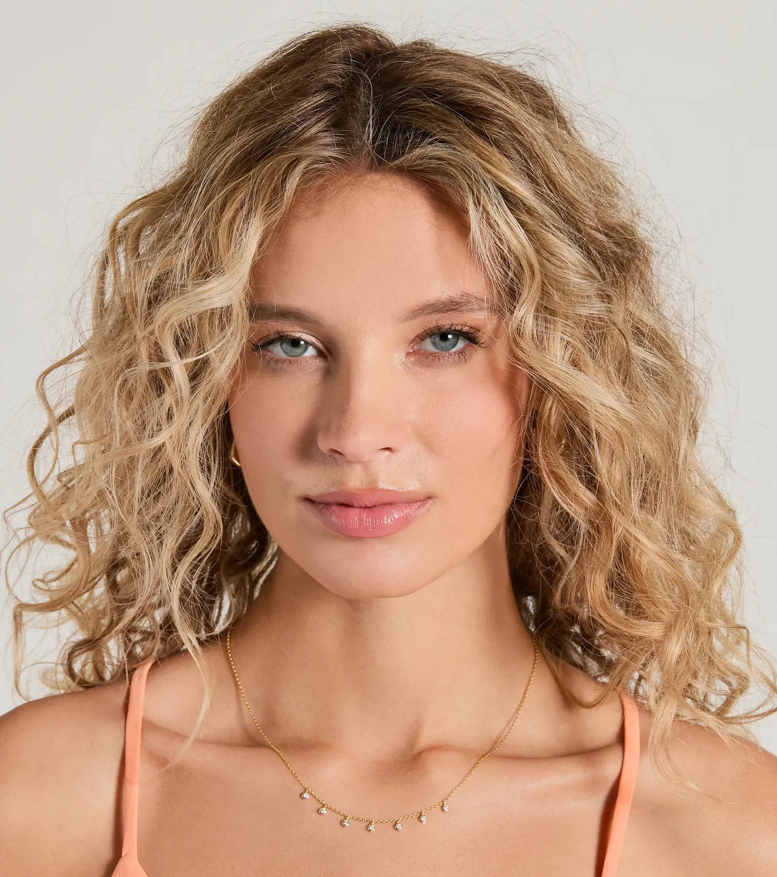 Dainty Little Rhinestone Charms Necklace sold by Windsor