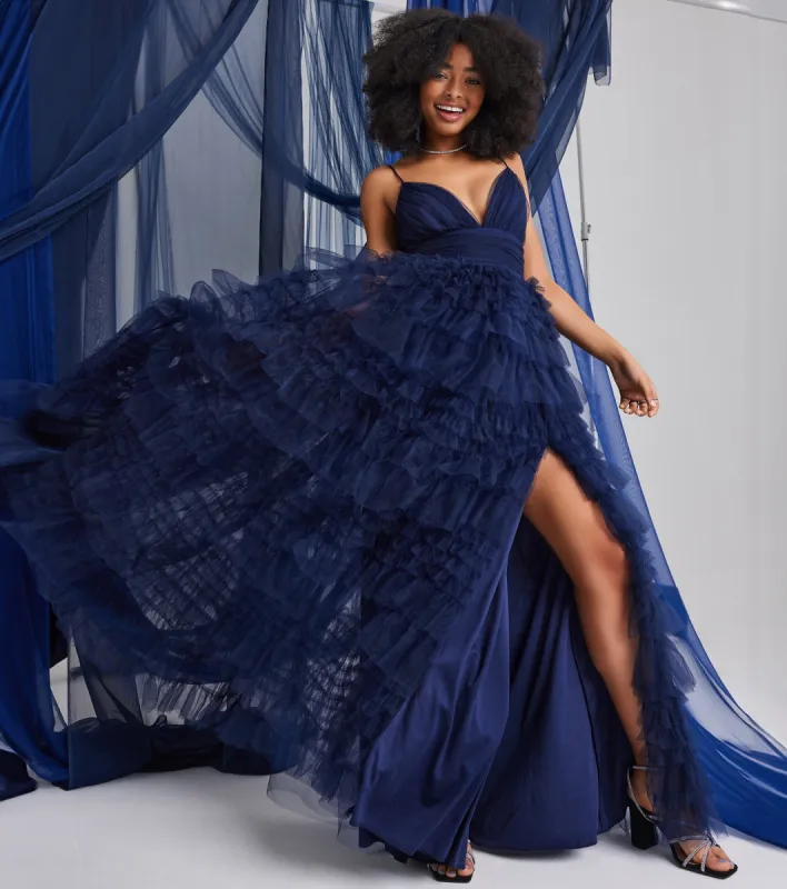 Roxanna Tulle Ruffle A-Line Ball Gown sold by Windsor