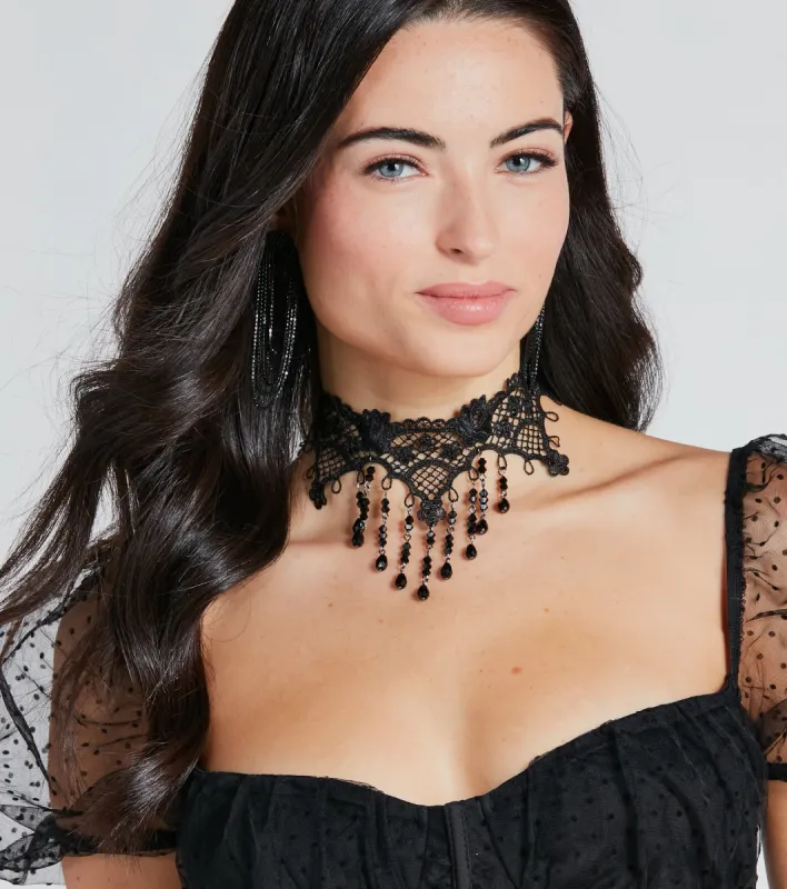 Tempting Lace Crochet Choker sold by Windsor