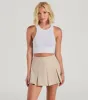 Truly Chic High-Rise Pleated Mini Skort sold by Windsor