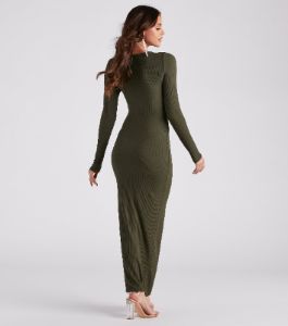 First Pick Henley Knit Maxi Dress sold by Windsor