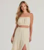 Romance For Two Sleeveless Crop Top sold by Windsor