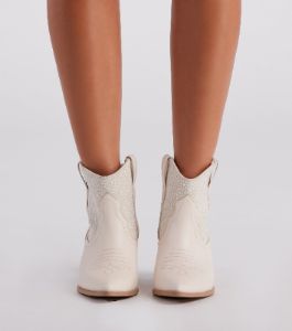 Country Babe Pearl Detailed Western Booties sold by Windsor