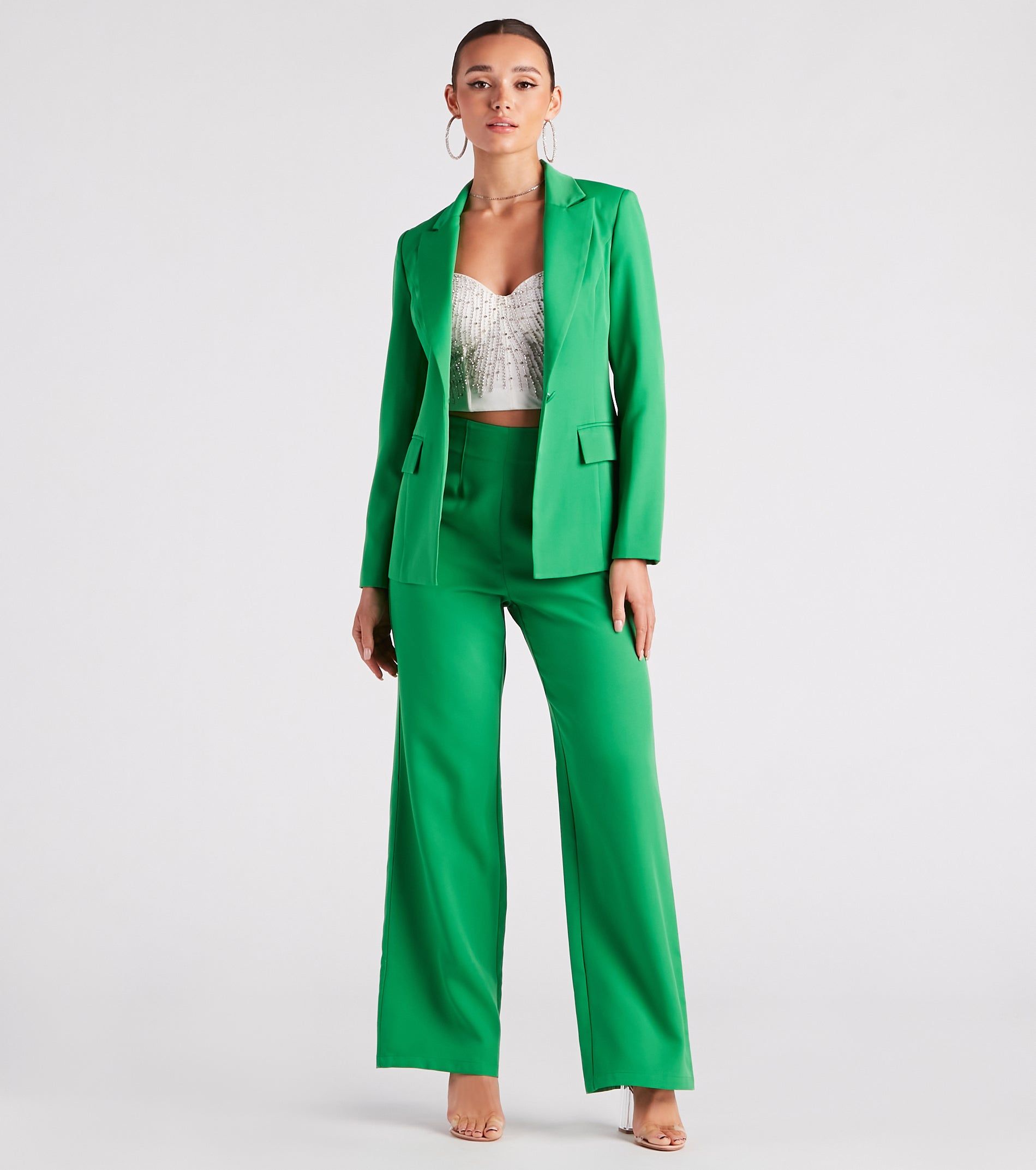 She Means Business Wide-Leg Pants sold by Windsor