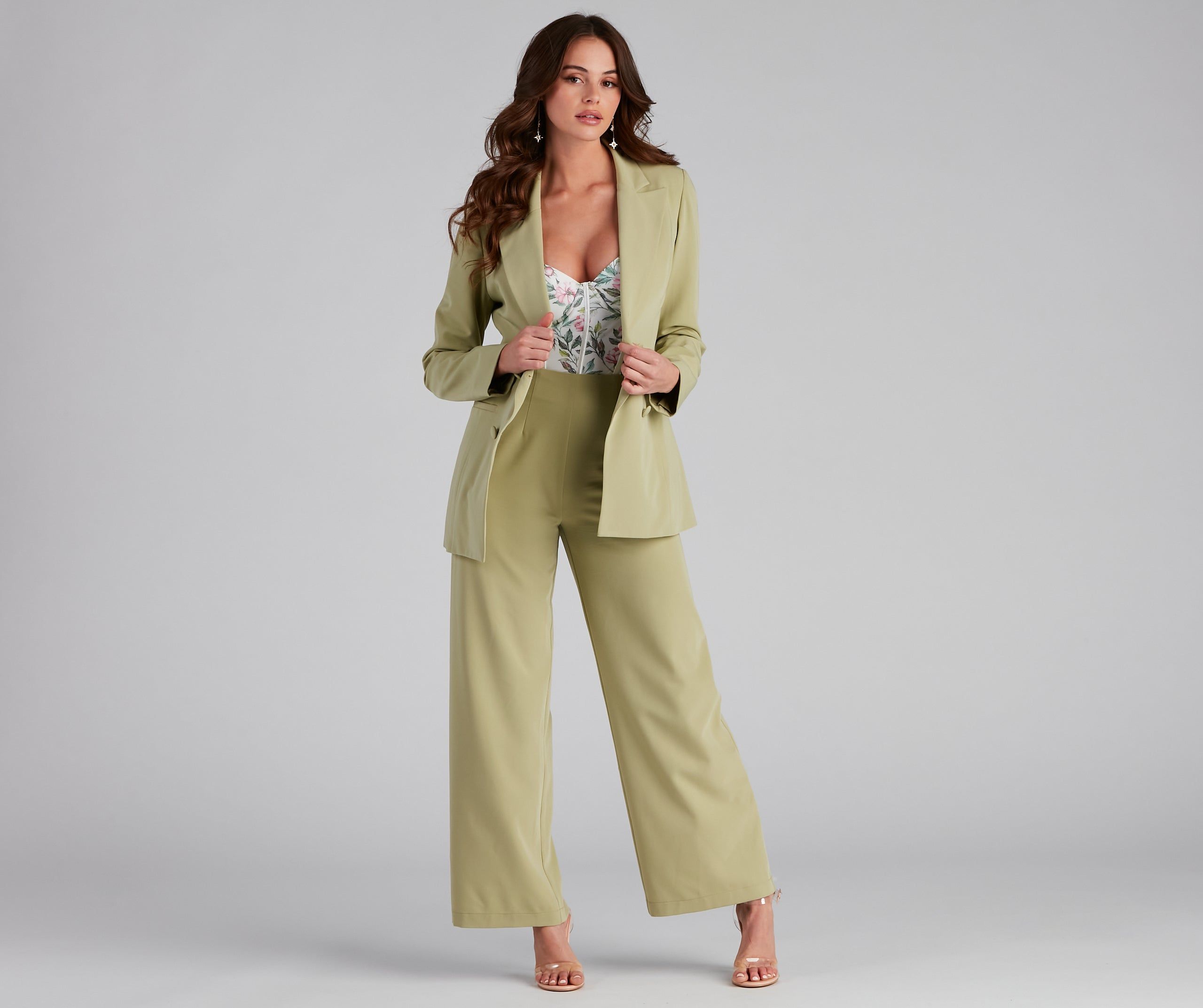 She Means Business Wide-Leg Pants sold by Windsor product image thumbnail 5