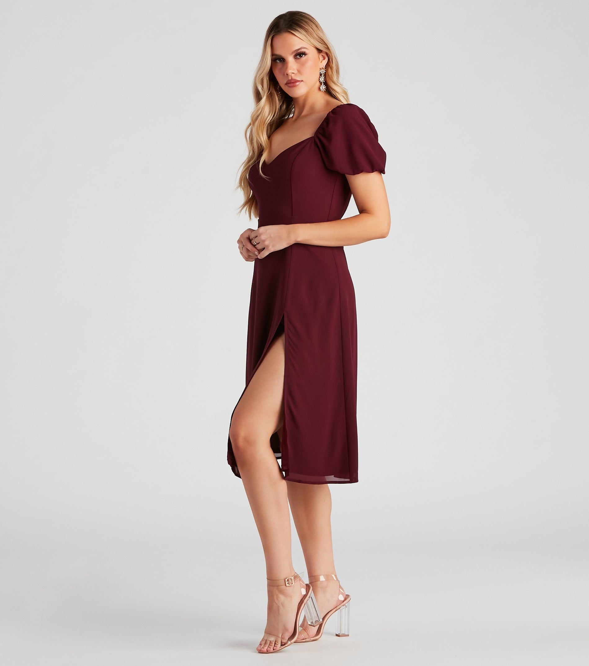 Sweet Harmony Chiffon Midi Dress sold by Windsor product image thumbnail 3