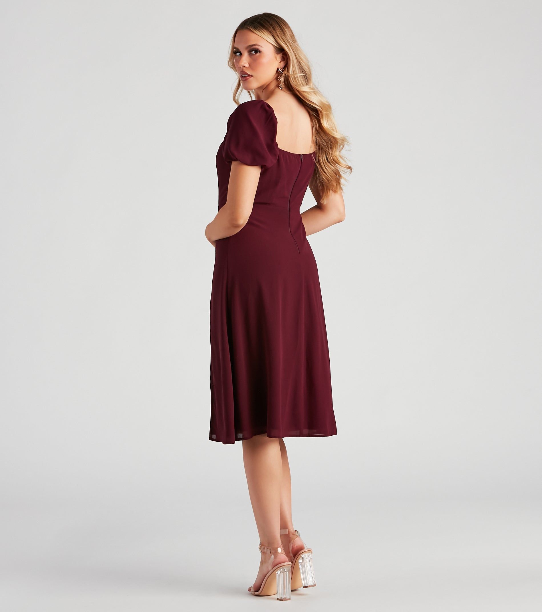 Sweet Harmony Chiffon Midi Dress sold by Windsor product image thumbnail 2
