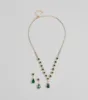 Luxe Look Gemstone Necklace And Earrings Set sold by Windsor