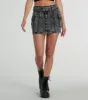 Trendsetting Aesthetic Belted Denim Mini Skirt sold by Windsor