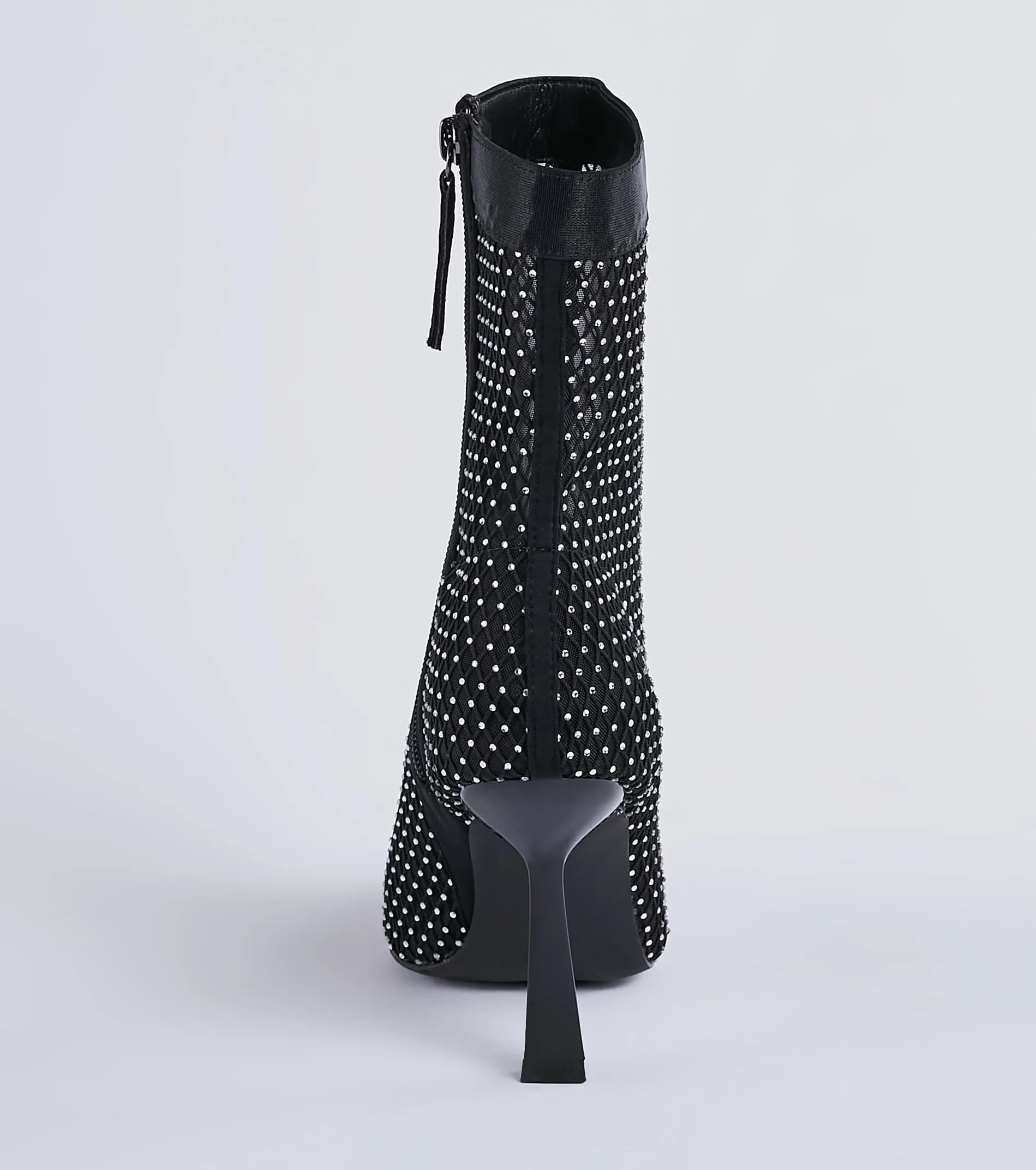 Party's Here Mesh Rhinestone Stiletto Booties sold by Windsor product image thumbnail 4