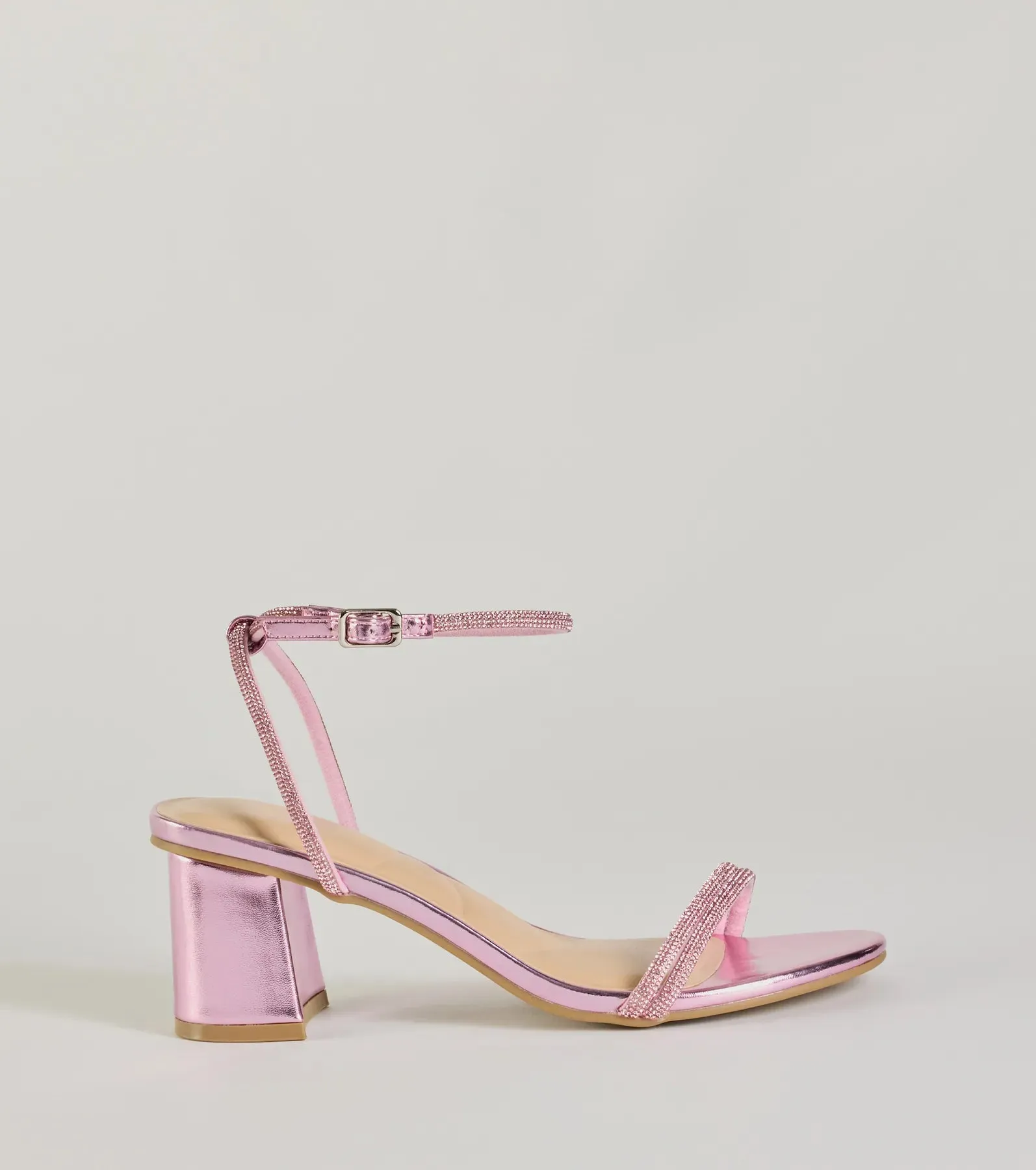 Sparkle Party Rhinestone Metallic Block Heels sold by Windsor product image thumbnail 2