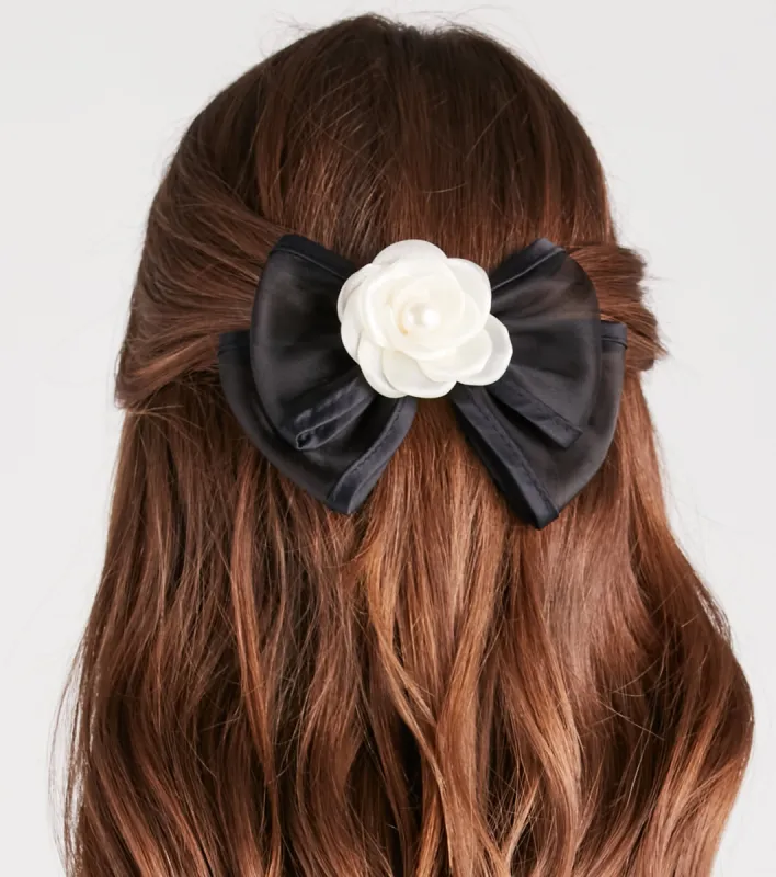 Adorable Trendsetter Rosette Bow Barrette sold by Windsor