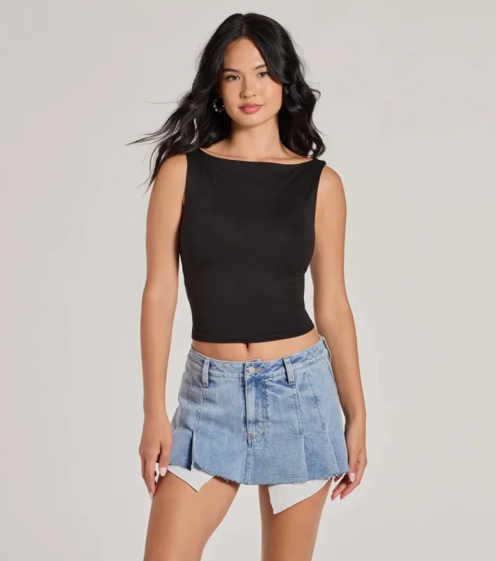 Second Look Open-Back Knit Tank Top sold by Windsor
